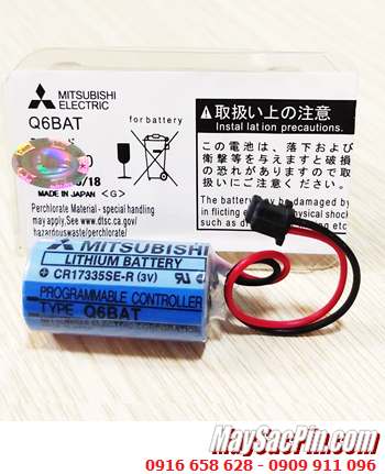 Mitsubishi Q6BAT; Pin nuôi nguồn Mitsubishi Q6BAT/CR17335SE-R lithium 3v 1800mAh, X.xứ NHẬT